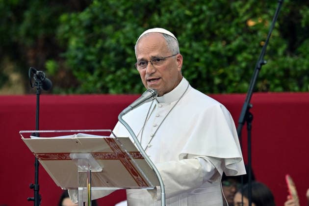 ITALY - POPE LEO XIV DURING A CONCERT IN BORGO LAUDATO SI , A 55-HECTARE EDUCATIONAL AND ENVIRONMENTAL CENTER, AT CASTEL GANDOLFO - 2026 7 29 Italy, Castel Gandolfo , Vatican, 2026 7 29 Pope Leo XIV during a concert in Borgo Laudato Si, a 55-hectare educational and environmental center, at Castel Gandolfo . EDITORIAL USE ONLY - NO BOOKS Copyright: xALESSIAxGIULIANIx