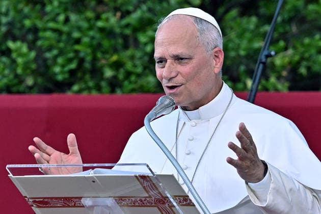 ITALY - POPE LEO XIV DURING A CONCERT IN BORGO LAUDATO SI , A 55-HECTARE EDUCATIONAL AND ENVIRONMENTAL CENTER, AT CASTEL GANDOLFO - 2026 7 29 Italy, Castel Gandolfo , Vatican, 2026 7 29 Pope Leo XIV during a concert in Borgo Laudato Si, a 55-hectare educational and environmental center, at Castel Gandolfo . EDITORIAL USE ONLY - NO BOOKS Copyright: xALESSIAxGIULIANIx