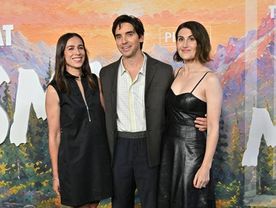 ˜Teenage Sex and Death at Camp Miasma™ Premiere Lucia Aniello, Paul W. Downs and Jen Statsky arriving to the Teenage Sex and Death at Camp Miasma premiere held at the Directors Guild Theatre on July 29, 2026 in Los Angeles, CA. Los Angeles Directors Guild Theatre California USA Copyright: xLisaxOConnorx xAFF-USA.comx