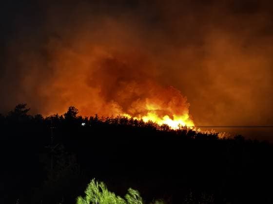 Forest fire breaks out in Mugla s Fethiye MUGLA, TURKIYE - JULY 30: Firefighting teams respond to a forest fire in the Fethiye district of Mugla, Turkiye, on July 30, 2026. Strong winds in the area caused the flames to spread rapidly as efforts to contain the blaze continued. Ali Riza Akkir Anadolu Mugla Turkey. Editorial use only. Please get in touch for any other usage.  Copyright: x2026xAnadoluxAlixRizaxAkkirx