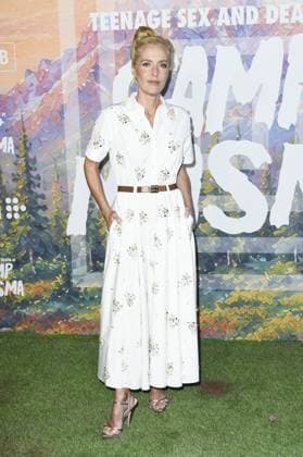 Gillian Anderson at arrivals for TEENAGE SEX AND DEATH AT CAMP MIASMA Premiere, Directors Guild of America DGA Theater Complex, Los Angeles, CA, July 29, 2026. Photo By: Elizabeth Goodenough Everett Collection TEENAGE SEX AND DEATH AT CAMP MIASMA Premiere PUBLICATIONXNOTxINxCANxCHNxFRAxITAxJPNxNORxPOLxRUSxESPxUKxUSA