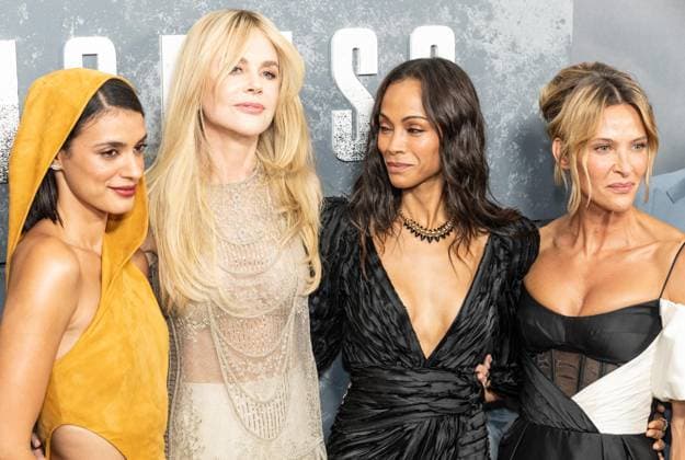 July 29, 2026, Bronx, New York, USA: Laysla De Oliveira, Nicole Kidman, Zoe Saldana and Jill Wagner attend Vanity Fair hosted screening of Paramount+ Original Third Season of Lioness at SVA theatre in New York, NY on July 29, 2026. Bronx USA  - ZUMAr339 20260729_znp_r339_112 Copyright: xLevxRadinx
