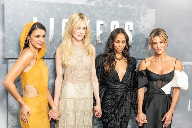 July 29, 2026, Bronx, New York, USA: Laysla De Oliveira, Nicole Kidman, Zoe Saldana and Jill Wagner attend Vanity Fair hosted screening of Paramount+ Original Third Season of Lioness at SVA theatre in New York, NY on July 29, 2026. Bronx USA  - ZUMAr339 20260729_znp_r339_121 Copyright: xLevxRadinx