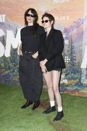 Maggie Mclean, Kristen Stewart at arrivals for TEENAGE SEX AND DEATH AT CAMP MIASMA Premiere, Directors Guild of America DGA Theater Complex, Los Angeles, CA, July 29, 2026. Photo By: Elizabeth Goodenough Everett Collection TEENAGE SEX AND DEATH AT CAMP MIASMA Premiere PUBLICATIONXNOTxINxCANxCHNxFRAxITAxJPNxNORxPOLxRUSxESPxUKxUSA