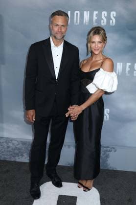 July 29, 2026, New York, New York, USA: Former Canadian ice hockey player producer DAVID LEMANOWICZ and his wife actor JILL WAGNER seen at Paramount Plus Original Series Lioness Season 3 arrivals held at SVA Theater. New York USA  - ZUMAk03_ 20260729_zaf_k03_029 Copyright: xNancyxKaszermanx