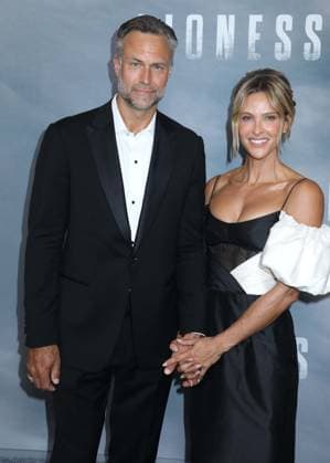 July 29, 2026, New York, New York, USA: Former Canadian ice hockey player producer DAVID LEMANOWICZ and his wife actor JILL WAGNER seen at Paramount Plus Original Series Lioness Season 3 arrivals held at SVA Theater. New York USA  - ZUMAk03_ 20260729_zaf_k03_031 Copyright: xNancyxKaszermanx