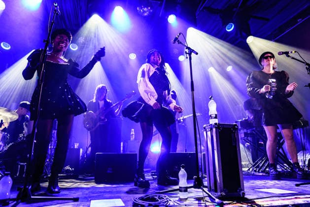 Say She She perform in Brighton Concorde 2 Brighton, East Sussex, UK on 29 July 2026 Nya Brown, Piya Malik and Sabrina Cunningham of Say She She perform on stage, Credit:Andy Sturmey Andrew Sturmey - B1114 Avalon United Kingdom, East Sussex, Brighton  Copyright: xAndyxSturmeyx xAndrewxSturmeyx-xB1114x xAvalonx 1119655282
