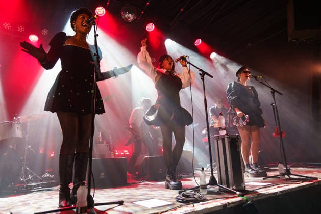 Say She She perform in Brighton Concorde 2 Brighton, East Sussex, UK on 29 July 2026 Nya Brown, Piya Malik and Sabrina Cunningham of Say She She perform on stage, Credit:Andy Sturmey Andrew Sturmey - B1114 Avalon United Kingdom, East Sussex, Brighton  Copyright: xAndyxSturmeyx xAndrewxSturmeyx-xB1114x xAvalonx 1119655306