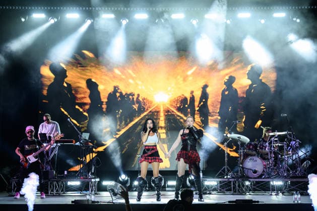 July 29, 2026, Marina Di Pietrasanta, Lucca, Italy: TATU perform the only European date of their Return of the legend in an exclusive evening in Marina di Pietrasanta at the La Versiliana Festival, 29 07 2026 Marina Di Pietrasanta Italy  - ZUMAa289 20260729_zia_a289_138 Copyright: xStefanoxDallexLuchex xAgfx