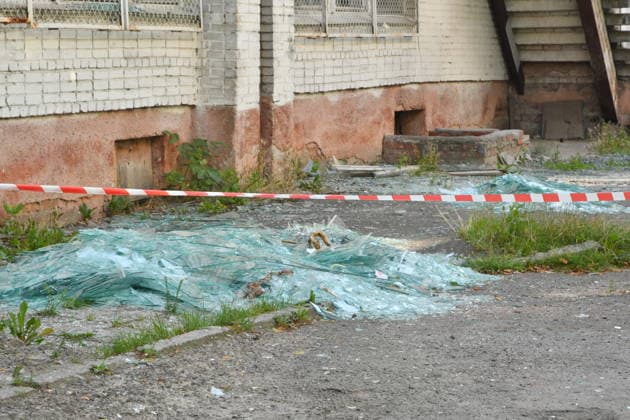 Russian overnight missile strike damages residential buildings in Lviv LVIV, UKRAINE - JULY 30: A pile of broken glass is seen following a Russian missile attack in Lviv, Ukraine, on July 30, 2026. The overnight strike hit residential areas, damaging 21 houses, vehicles, a kindergarten, and a school, leaving 31 people injured and two others missing as search operations continue. Olena Znak Anadolu Lviv Ukraine. Editorial use only. Please get in touch for any other usage.  Copyright: x2026xAnadoluxOlenaxZnakx