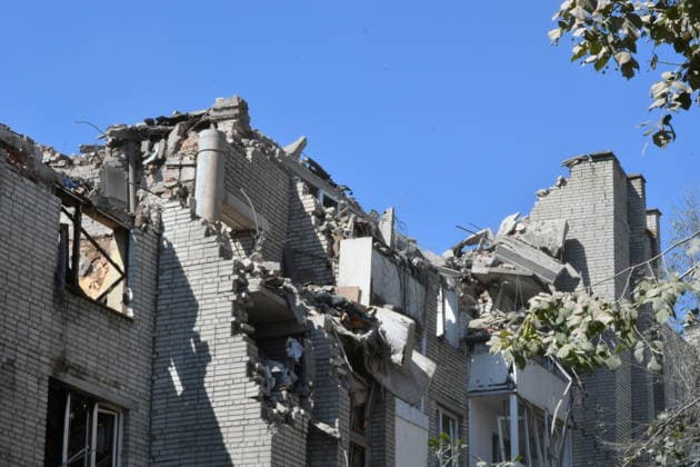 Russian overnight missile strike damages residential buildings in Lviv LVIV, UKRAINE - JULY 30: Damaged apartment buildings are seen following a Russian missile attack in Lviv, Ukraine, on July 30, 2026. The overnight strike hit residential areas, damaging 21 houses, vehicles, a kindergarten, and a school, leaving 31 people injured and two others missing as search operations continue. Olena Znak Anadolu Lviv Ukraine. Editorial use only. Please get in touch for any other usage.  Copyright: x2026xAnadoluxOlenaxZnakx
