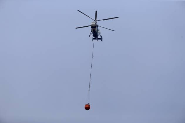 Firefighters battle wildfire in Mugla from air and ground MUGLA, TURKIYE - JULY 30 : Fire extinguishing efforts continue both from the air and land to contain a wildfire in the Seydikemer district of Mugla, Turkiye on July 30, 202 Ali Riza Akkir Anadolu Mugla Turkey. Editorial use only. Please get in touch for any other usage.  Copyright: x2026xAnadoluxAlixRizaxAkkirx