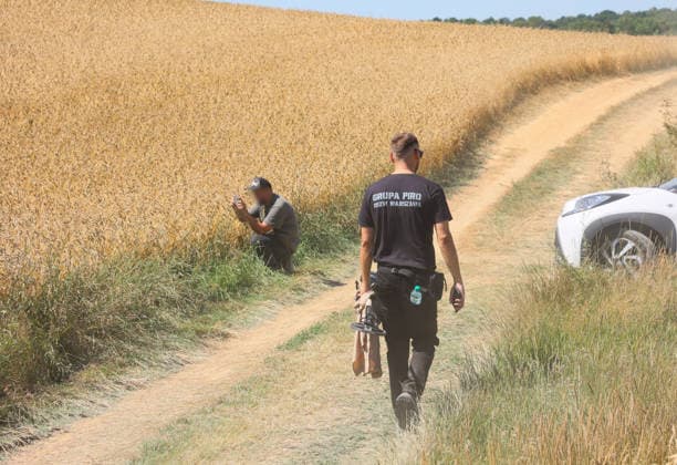 Russian missile crashed in eastern Poland Photo: Wojciech Olkusnik East News Members of military explosives disposal unit are seen at the site of a crater in a field left by an unidentified object that is believed to be a Russian missile near the village of Tarnawa Kolonia on July 30, 2026 in eastern Poland. EN_01681810_0065 