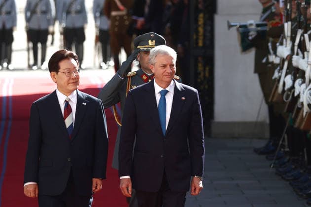 Santiago, July 30, 2026: The President of the Republic, Jose Antonio Kast, is on an official visit to meet with his counterpart from the Republic of Korea, Lee Jae Myung. Dragomir Yankovic, Aton Chile, Santiago, Chile. Aton 1176555  Copyright: DRAGOMIRxYANKOVIC ATONxCHILE