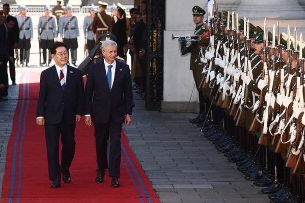 Santiago, July 30, 2026: The President of the Republic, Jose Antonio Kast, is on an official visit to meet with his counterpart from the Republic of Korea, Lee Jae Myung. Dragomir Yankovic, Aton Chile, Santiago, Chile. Aton 1176556  Copyright: DRAGOMIRxYANKOVIC ATONxCHILE