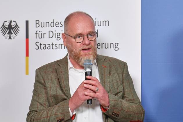 Berlin, Deutschland, 30.07.2026: Haus der Bundespressekonferenz: Offizielle Unterzeichnung einer Kooperationsvereinbarung zwischen dem BMDS und der mittelständischen IT-Wirtschaft: Bernd Schlömer, Staatssekretär und CIO Land Sachsen-Anhalt *** Berlin, Germany, July 30, 2026, Federal Press Conference Center: Official signing of a cooperation agreement between the BMDS and the small and medium-sized IT sector. Bernd Schlömer, State Secretary and CIO of the State of Saxony-Anhalt Copyright: xdtsxNachrichtenagenturx dts_129099