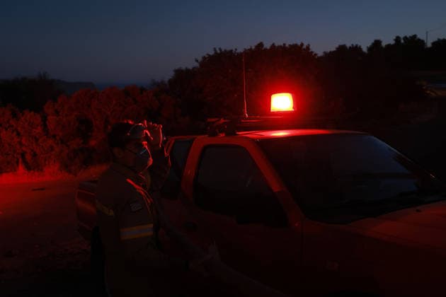 Forest fire in the Greek island of Crete CRETE, GREECE - JULY 30: Firefighters continue their efforts to extinguish the wildfire near the village of Agia Paraskevi, in Rethymno, on the island of Crete, Greece, on July 30, 2026. Costas Baltas Anadolu Crete Greece. Editorial use only. Please get in touch for any other usage.  Copyright: x2026xAnadoluxCostasxBaltasx
