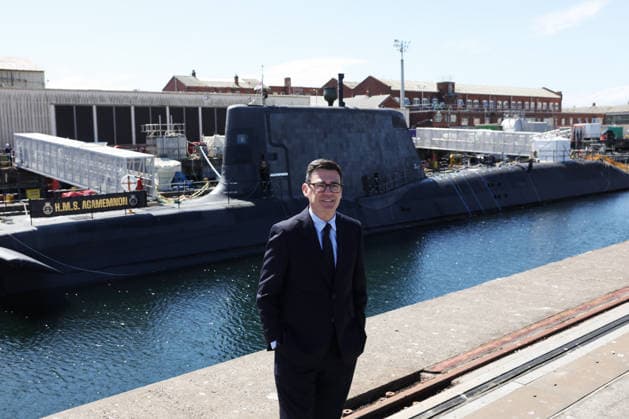Prime Minister Andy Burnham visits BAE Systems Barrow 30 07 2026. Barrow-in-Furness, United Kingdom. Prime Minister Andy Burnham visits HMS Agamemnon, Astute-class submarine at BAE Systems in Barrow., Credit:Ben Perry B66 Avalon United Kingdom, Cumbria, Barrow-in-Furness, 10 Downing Street  Copyright: xBenxPerryx xB66x xAvalonx 1119771571