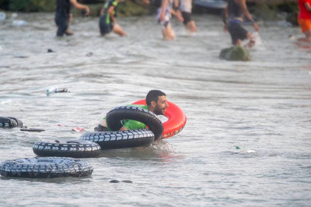 Hundreds of People Swim to Ceuta from Morocco A young man swims from Morocco to Ceuta on July 30, 2026, in Ceuta, Spain. Hundreds of people of Maghreb origin have crossed into Ceuta from Morocco throughout the day today, swimming and via the breakwater. Over the past week, more than 2,000 migrants have already done so. JULY 30, 2026 MIGRATION MIGRANTS Ceuta Ceuta, Spain  Copyright: xMarcosxMorenox 7696146