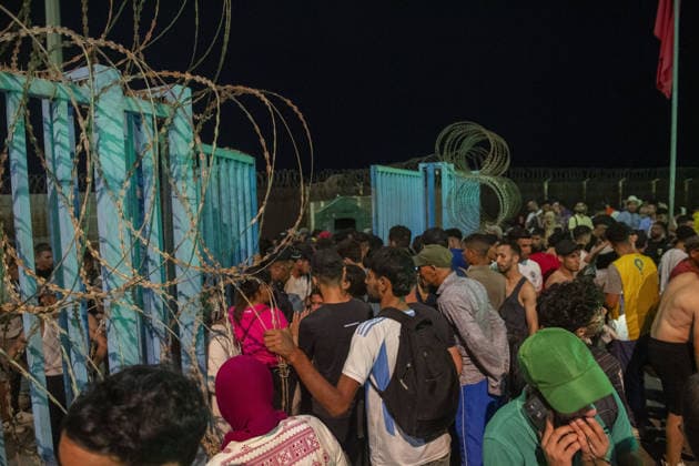 More than 800 irregular migrants intercepted while attempting to swim from Morocco to Spain s North African coast CASTILLEJOS, MOROCCO - JULY 31: More than 800 irregular migrants attempting to swim from the coast of Castillejos, Morocco, to the Spanish North African enclave of Ceuta are intercepted by authorities on July 31, 2026. Some migrants who manage to reach Spanish territory are deported and returned to Morocco. Abu Adem Muhammed Anadolu Castillejos Morocco. Editorial use only. Please get in touch for any other usage.  Copyright: x2026xAnadoluxAbuxAdemxMuhammedx