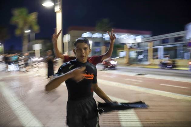 July 30, 2026, Melilla, Spain: MELILLA, Spain Ã¢â‚¬ July 31, 2026: Spanish security forces respond to a large-scale migrant crossing attempt along Melilla s border with Morocco after hundreds of migrants tried to enter the Spanish enclave through the Dique Sur, Barrio Chino, and the Beni-Enzar and Farhana border crossings. Authorities also reported attempted breaches of the border fence at Barrio Chino and Beni-Enzar, where riot-control measures were deployed. According to preliminary estimates, around 400 migrants reached Melilla by land and sea, while the Beni-Enzar border crossing was closed until further notice. The incident comes amid increased migratory pressure affecting the Spanish enclaves of Melilla and Ceuta. Melilla Spain  - ZUMAq101 20260730_zna_q101_112 Copyright: xMohaxBelkasenx