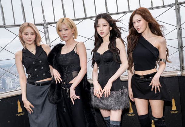 July 30, 2026, New York, New York, USA: HEEJIN, KIM LIP, JINSOUL and CHOERRY of ARTMS visit the Empire State Building in New York to celebrate the release of their new album, Hyper Ego. 30 July 2026 New York USA  - ZUMAa265 20260730_zep_a265_013 Copyright: xEricxAcquayex