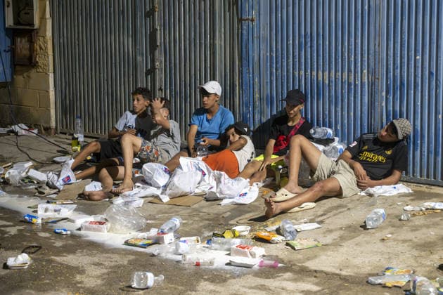 Hundreds of migrants reach Spain s Ceuta after swimming from Morocco CEUTA, SPAIN - JULY 30: Hundreds of migrants have attempted to swim from Morocco to the Spanish city of Ceuta in North Africa, while the number of arrivals exceeded 1,500 in just over a week, according to local news in Cueta, Spain on July 30, 2026. As Moroccan and Algerian migrants attempted to reach Ceuta by swimming, most were reportedly intercepted by Moroccan patrol boats. Spain s Maritime Rescue Service and the Spanish Red Cross rescued 117 people from the water, while the Civil Guard assisted around 200 others with patrol boats. The Spanish Civil Guard also found two bodies which raised the death toll along Ceuta s coastline so far this year to 29. Marcos Moreno A  Copyright: x2026xAnadoluxMarcosxMorenox