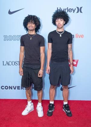 July 30, 2026, Bronx, New York, USA: Amari Trought and Elijah Gaskin attend Amazon Back-To-School Kids Fashion Show presented by Rookie Kids at Iron 23 in New York, NY on July 30, 2026. Kids showcased clothes and shoes by Converse, Nike, Levi s, Lacoste and Hurley. Bronx USA  - ZUMAr339 20260730_znp_r339_043 Copyright: xLevxRadinx
