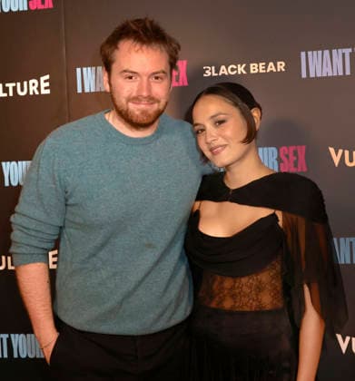 Actors Cooper Hoffman, left and Chase Sui Wonders arrive on the red carpet at the New York Premiere of I Want Your Sex in New York City on Thursday, July 30, 2026.  NYP20260730608 PETERxFOLEY