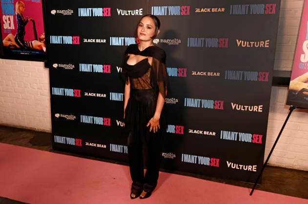 Actress Chase Sui Wonders arrives on the red carpet at the New York Premiere of I Want Your Sex in New York City on Thursday, July 30, 2026.  NYP20260730604 PETERxFOLEY
