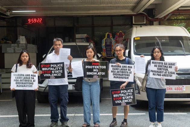 July 31, 2026, Quezon City, Metro Manila, Philippines: Progressive groups file a letter on July 31, 2026 requesting the Commission on Human Rights to conduct an independent investigation on the widespread cases of police violence across multiple demonstrations. The letter gave emphasis to a culture of violence against dissenters. Quezon City Philippines  - ZUMAp220 20260731_zip_p220_005 Copyright: xCharlesxPerezx