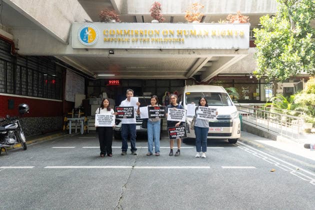 July 31, 2026, Quezon City, Metro Manila, Philippines: Progressive groups file a letter on July 31, 2026 requesting the Commission on Human Rights to conduct an independent investigation on the widespread cases of police violence across multiple demonstrations. The letter gave emphasis to a culture of violence against dissenters. Quezon City Philippines  - ZUMAp220 20260731_zip_p220_006 Copyright: xCharlesxPerezx