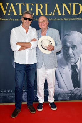 Pawel Pawlikowski und Hanns Zischler bei der Premiere des Kinofilms Vaterland im Delphi-Filmpalast am Zoo. Berlin, 30.07.2026 *** Pawel Pawlikowski and Hanns Zischler at the premiere of the film *Vaterland* at the Delphi Filmpalast am Zoo in Berlin, July 30, 2026 Foto:xM.xBehrensx xFuturexImagex vaterland_6714