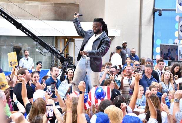 NEW YORK, NY- JULY 31: Shaboozey performs on NBC™s Today Citi Concert Series at Today Plaza on July 31, 2026 in New York City. Copyright: xmpi099x