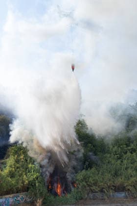 IPA87137291 - Rome: Fire Breaks Out on Monte Ciocci in Rome  Copyright: xMatteoxNardonex xx 87137291