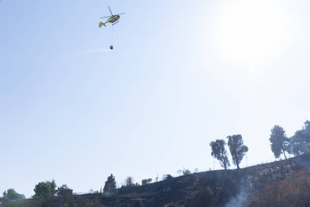 IPA87137282 - Rome: Fire Breaks Out on Monte Ciocci in Rome  Copyright: xMatteoxNardonex xx 87137282