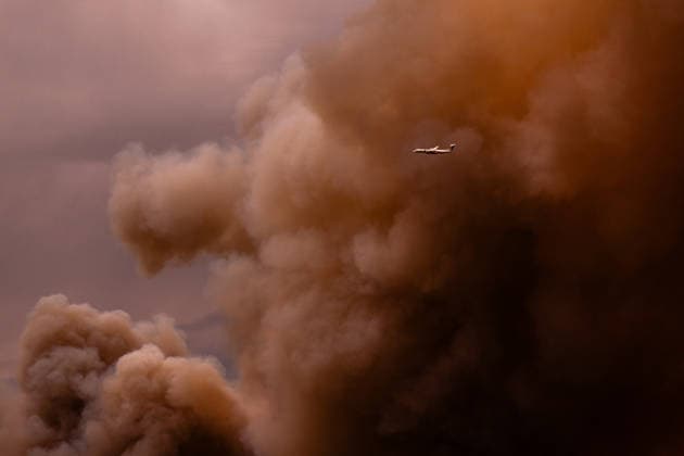 Wildfires in France - The Gros Bessillon Fire Reignited The Gros Bessillon wildfire in the Var region reignited today west of Correns, France, on July 31, 2026. Photo by Laurent Coust ABACAPRESS.com Correns France  Copyright: xCoustxLaurent ABACAx