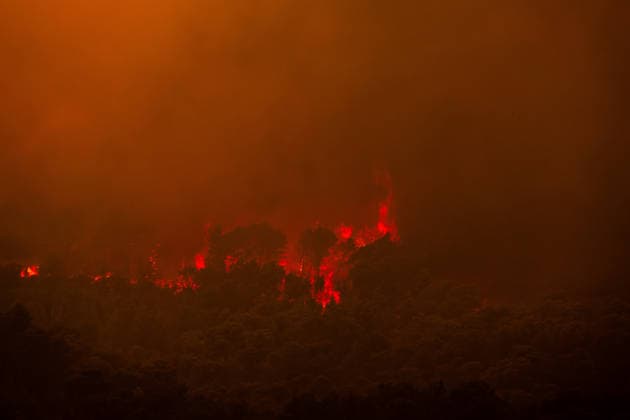Wildfires in France - The Gros Bessillon Fire Reignited The Gros Bessillon wildfire in the Var region reignited today west of Correns, France, on July 31, 2026. Photo by Laurent Coust ABACAPRESS.com Correns France  Copyright: xCoustxLaurent ABACAx