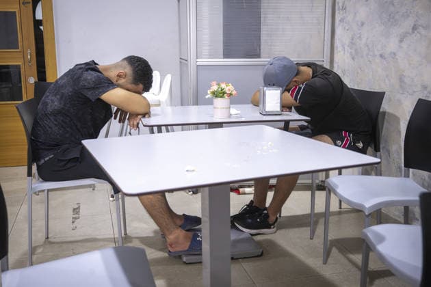 Hundreds of migrants reach Spain s Ceuta after swimming from Morocco CEUTA, SPAIN - JULY 31: Hundreds of migrants attempt to swim from Morocco to the Spanish city of Ceuta in North Africa, while the number of arrivals exceeded 1,500 in just over a week, according to local news, in Ceuta, Spain on July 31, 2026. Marcos Moreno Anadolu Ceuta Spain. Editorial use only. Please get in touch for any other usage.  Copyright: x2026xAnadoluxMarcosxMorenox