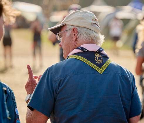 King Carl XVI Gustaf scout, and visit scout camp 2026-07-31 KRISTIANSTAD SWEDEN , King Carl XVI Gustaf are visiting the Jamboree 26 scout camp in Kristianstad in south Sweden., The King has been a scout himself since childhood., PICTURE: King Carl XV Gustaf visit scout camp., PHOTO:hbg-bild mega. 31 Jul 2026 Pictured: King Carl XVI Gustaf of Sweden visit scoutcamp in south Sweden.  Copyright: xThexMegaxAgencyxhbgbildx xMEGAx