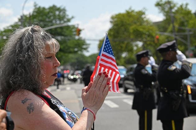 July 31, 2026, New York, New York, USA: July 31, 2026 - New York, NY, USA -The funeral for U.S. Army Staff Sergeant Angel Sarah Rampersad, the 28-year-old Ozone Park soldier killed on July 17, 2026 in Jordan by Iranian missile attack, takes place at the Calvary Assembly of God Church in Ozone Park Queens. Her family was joined by many other mourners including Mayor Mamdani and Gov. Hochul. (Andrea RENAULT Zuma Press New York USA  - ZUMAg115 20260731_faf_g115_002 Copyright: xAndreaxRenaultx