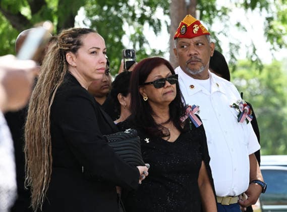 July 31, 2026, New York, New York, USA: July 31, 2026 - New York, NY, USA -The funeral for U.S. Army Staff Sergeant Angel Sarah Rampersad, the 28-year-old Ozone Park soldier killed on July 17, 2026 in Jordan by Iranian missile attack, takes place at the Calvary Assembly of God Church in Ozone Park Queens. Her family was joined by many other mourners including Mayor Mamdani and Gov. Hochul. (Andrea RENAULT Zuma Press New York USA - ZUMAg115 20260731_faf_g115_011 Copyright: xAndreaxRenaultx