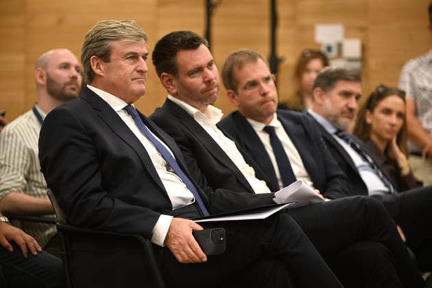 Hungarian PM Magyar Holds Press Conference As The Paks Nuclear Plant Is Expected To Shut Down Istvan Kapitany, Hungary s Minister of Economy and Energy, attends as Prime Minister Peter Magyar holds a press conference at the Paks Nuclear Power Plant in Paks, Hungary. The power plant was forced to reduce capacity and is expected to shut down completely early next week due to drought affecting the Danube River. Paks Hungary  Copyright: xBalintxSzentgallayx originalFilename: szentgallay-hungaria260731_npShQ.jpg
