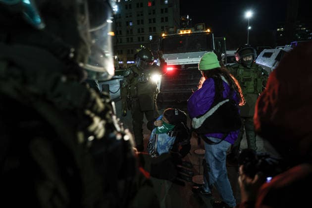 July 31, 2026, Santiago, Chile: Various feminist groups demonstrated in Santiago, Chile, against the bill proposing that women listen to the baby s heartbeat before undergoing an abortion. Santiago Chile  - ZUMAu105 20260731_zip_u105_015 Copyright: xManuelxUrzuax