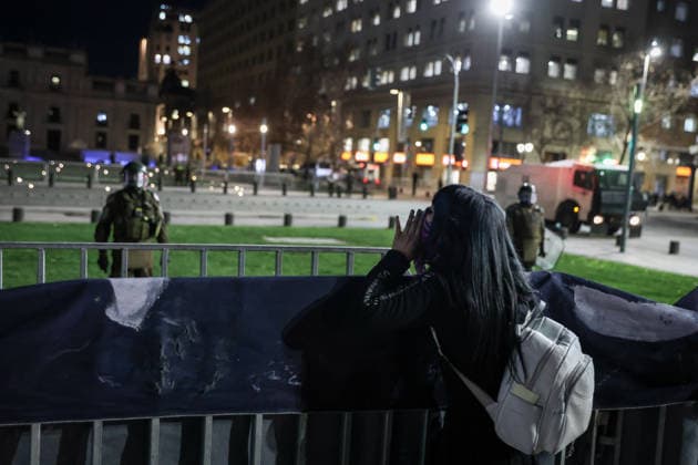 July 31, 2026, Santiago, Chile: Various feminist groups demonstrated in Santiago, Chile, against the bill proposing that women listen to the baby s heartbeat before undergoing an abortion. Santiago Chile - ZUMAu105 20260731_zip_u105_011 Copyright: xManuelxUrzuax