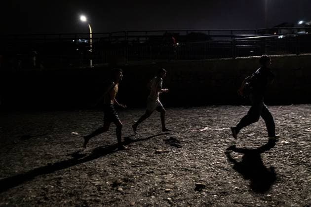 Migrant crossings continue at the Tarajal border during early morning hours CEUTA, SPAIN - AUGUST 1, 2026: The arrival of migrants across the Tarajal border continues during the early hours of Saturday morning in Ceuta. Authorities maintain security and monitoring devices at the border crossing amid the ongoing influx. Ceuta Spain Copyright: x xSamuelxVegax xJNAxPressx