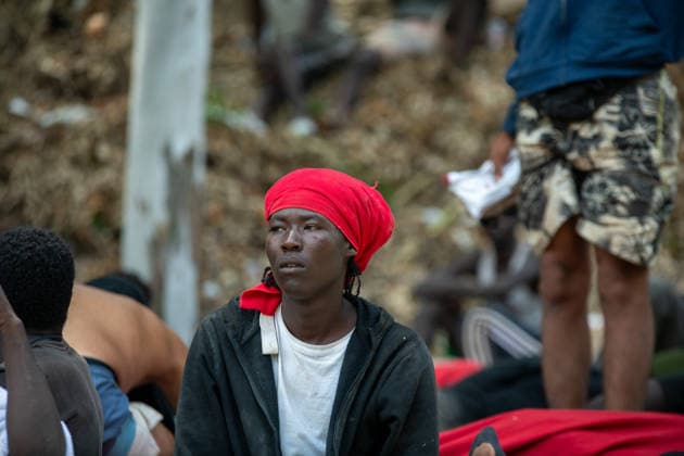August 1, 2026, Ceuta, Ceuta, Spain: The Ceuta Temporary Immigrant Stay Center (CETI) is currently facing extreme tension and severe overcrowding, reaching a state of absolute collapse. The facility has been forced to close its doors to new male arrivals due to a critical lack of space. Ceuta Spain - ZUMAd308 20260801_zsp_d308_017 Copyright: xJuanxCarlosxLucasx