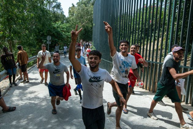 August 1, 2026, Ceuta, Ceuta, Spain: The Ceuta Temporary Immigrant Stay Center (CETI) is currently facing extreme tension and severe overcrowding, reaching a state of absolute collapse. The facility has been forced to close its doors to new male arrivals due to a critical lack of space. Ceuta Spain  - ZUMAd308 20260801_zsp_d308_035 Copyright: xJuanxCarlosxLucasx