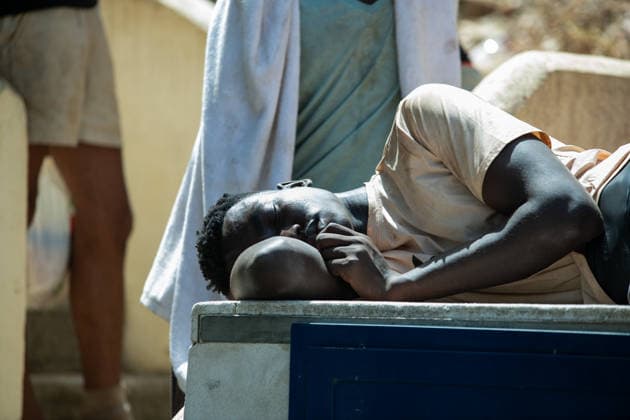 August 1, 2026, Ceuta, Ceuta, Spain: The Ceuta Temporary Immigrant Stay Center (CETI) is currently facing extreme tension and severe overcrowding, reaching a state of absolute collapse. The facility has been forced to close its doors to new male arrivals due to a critical lack of space. Ceuta Spain - ZUMAd308 20260801_zsp_d308_048 Copyright: xJuanxCarlosxLucasx