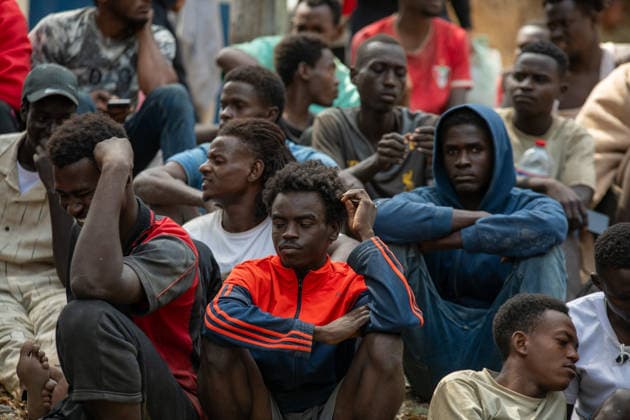 August 1, 2026, Ceuta, Ceuta, Spain: The Ceuta Temporary Immigrant Stay Center (CETI) is currently facing extreme tension and severe overcrowding, reaching a state of absolute collapse. The facility has been forced to close its doors to new male arrivals due to a critical lack of space. Ceuta Spain  - ZUMAd308 20260801_zsp_d308_049 Copyright: xJuanxCarlosxLucasx